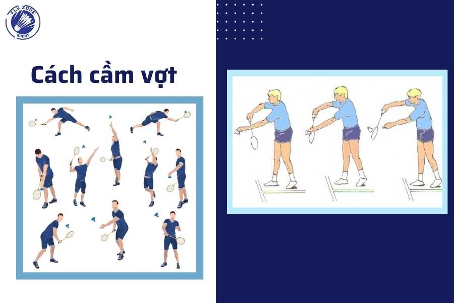 cách cầm vợt đúng