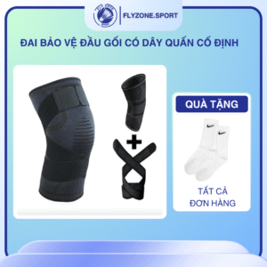 Đai Bảo Vệ Đầu Gối Có Dây Quấn Cố Định