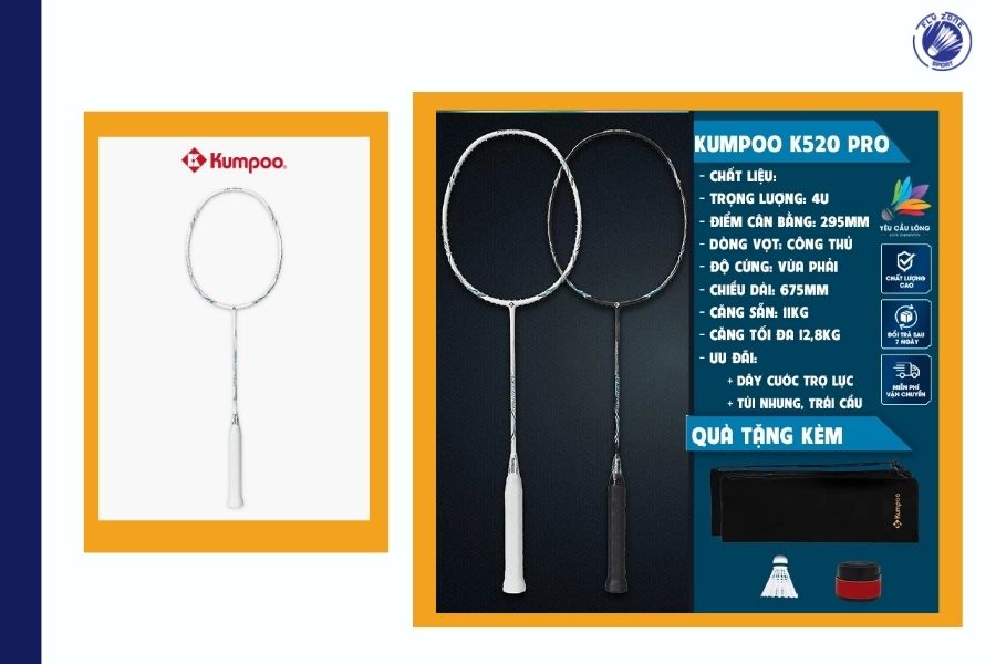 Vợt Cầu Lông Kumpoo K520 Pro